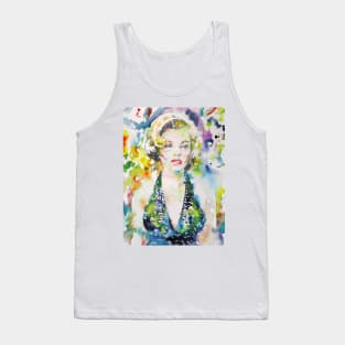 MARILYN MONROE watercolor portrait .5 Tank Top